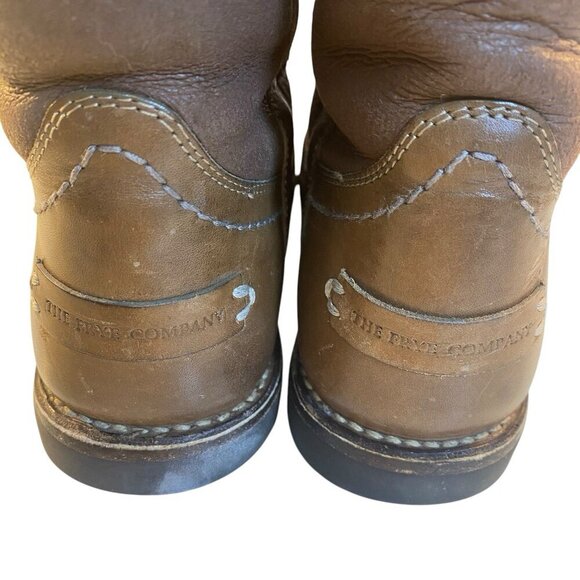 Frye Celia Short Size 9 B  Brown Leather Shearling Lined Boot  Chelsea Pull On - Picture 3 of 16